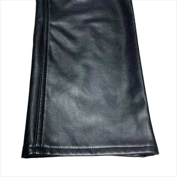 ABERCROMBIE & FITCH Curve Love Ankle Straight Ultra High Rise Leather Pant 26/2 - Picture 5 of 9